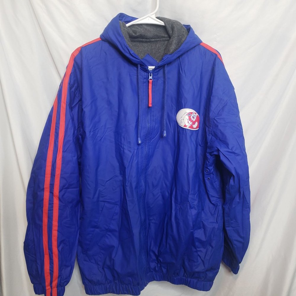 Fresno State Bulldogs Raincoat Vinyl Coat Essex Licensed Adult Medium Zip Up